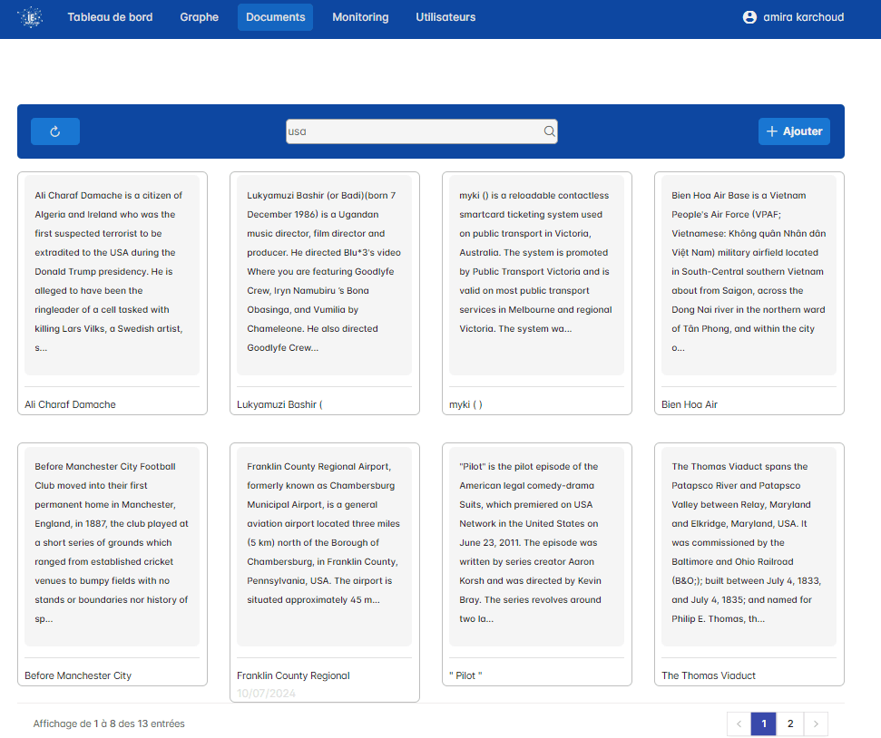 Application de gestion de pipeline d'extraction de données